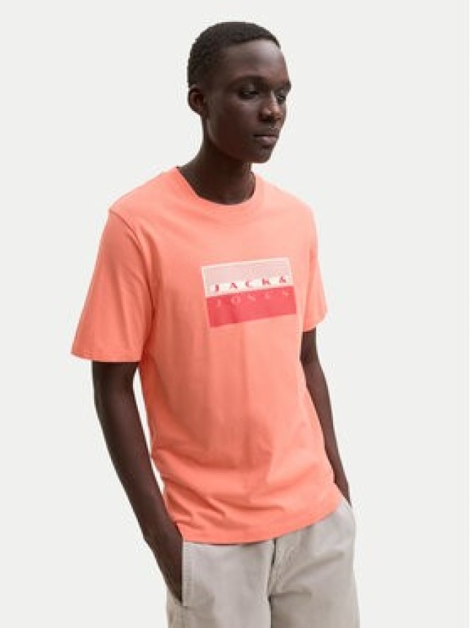 Jack & Jones T-Shirt Fusion Dots 12289863 Różowy Regular Fit
