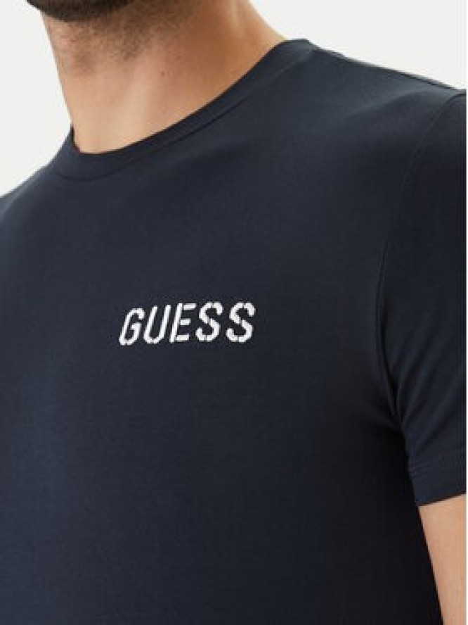 Guess T-Shirt U6GM03 K6YW1 Granatowy Slim Fit