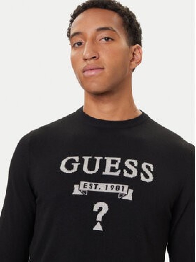 Guess Sweter M5YR00 Z0122 Czarny Slim Fit