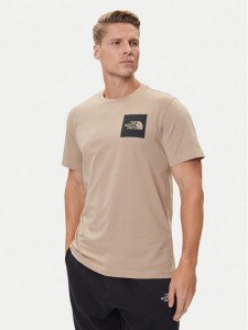The North Face T-Shirt Fine NF0A8A6M Beżowy Regular Fit