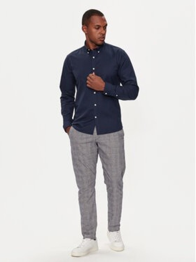 Lindbergh Koszula 30-203174 Granatowy Slim Fit
