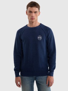 Sweter męski bawełniany granatowy Denis 403
