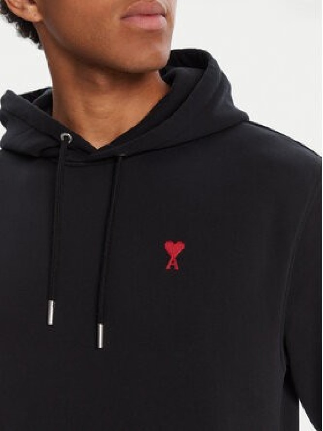 AMI Paris Bluza BFUSW235.730 Czarny Regular Fit