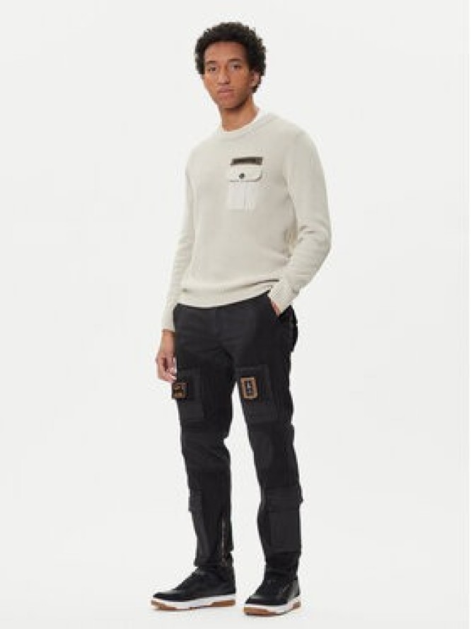 Aeronautica Militare Spodnie materiałowe 252PA1664UCT04241 Czarny Regular Fit