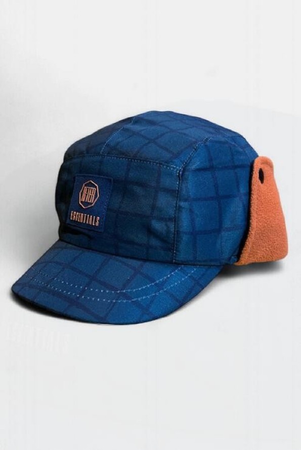 Czapka typu „trapper” dla dorosłych, unisex, z podszewką z polaru – kruczoczarna