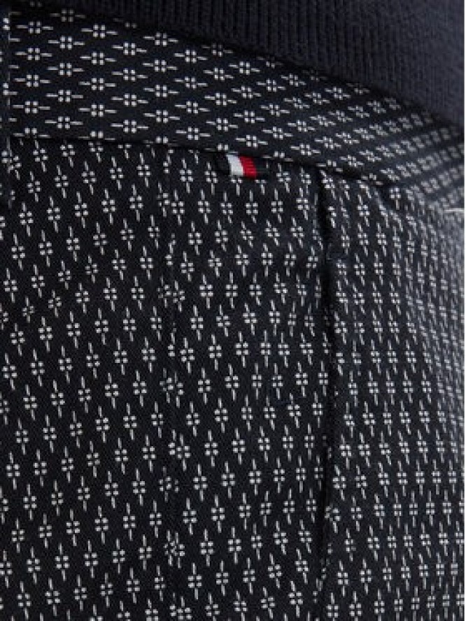 Tommy Hilfiger Szorty materiałowe Dover Print MW0MW42353 Granatowy Slim Fit
