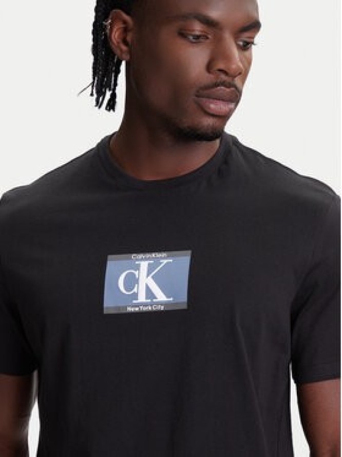 Calvin Klein T-Shirt Box Tape Graphic LV04RC854G Czarny Regular Fit