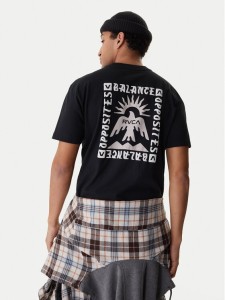 RVCA T-Shirt Las Cruces EVYZT00279 Czarny Regular Fit