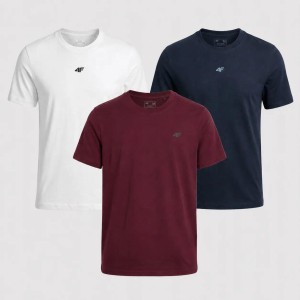 KOMPLET KOSZULEK MĘSKICH 4F ZESTAW 3PAK T-SHIRT