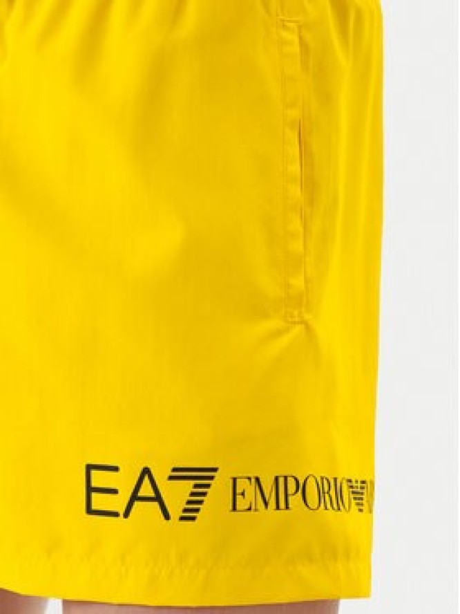EA7 Emporio Armani Szorty kąpielowe 7M002000 AF13049 M2047 Żółty Regular Fit