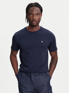 United Colors Of Benetton T-Shirt 3M4WU1088 Granatowy Relaxed Fit