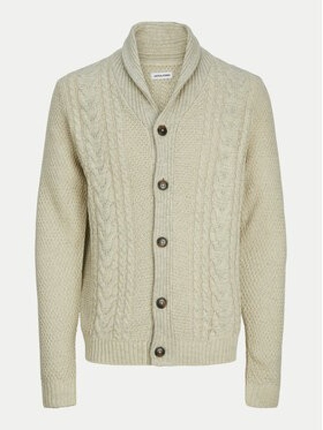 Jack & Jones Kardigan Craig 12258484 Écru Regular Fit