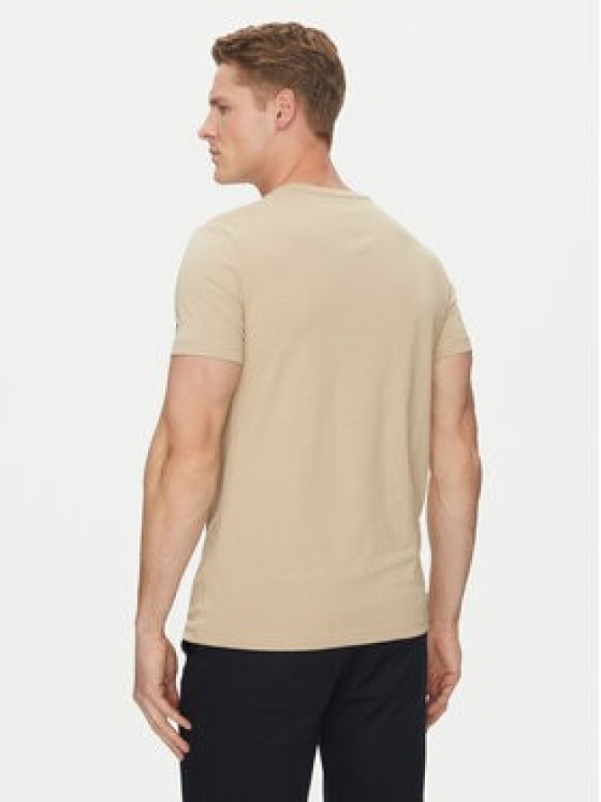 Tommy Hilfiger T-Shirt Logo MW0MW11797 Beżowy Regular Fit
