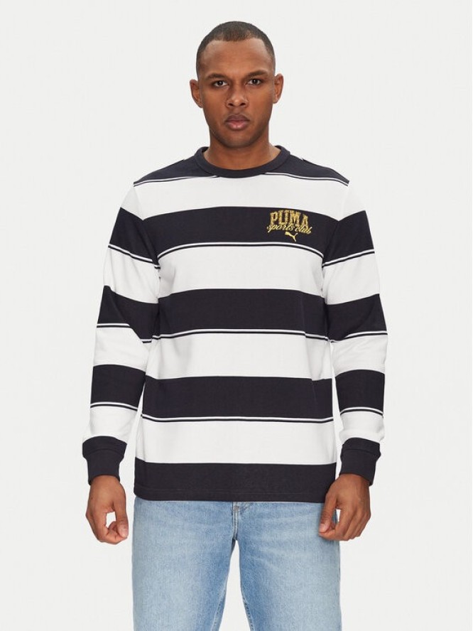Puma Bluza Class Striped 684647 Granatowy Regular Fit