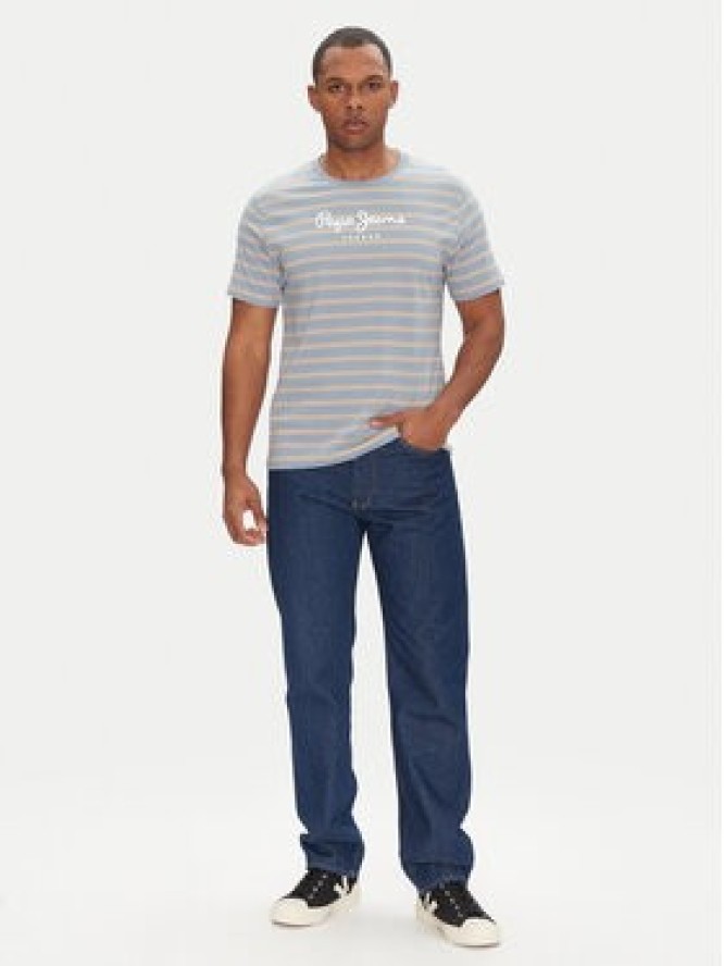 Pepe Jeans T-Shirt PM509407 Niebieski Regular Fit