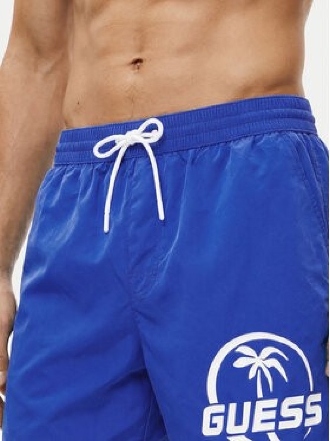 Guess Szorty kąpielowe F6GT01 WN162 Niebieski Regular Fit