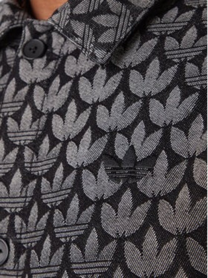 adidas Koszula jeansowa Monogram KC6379 Szary Loose Fit