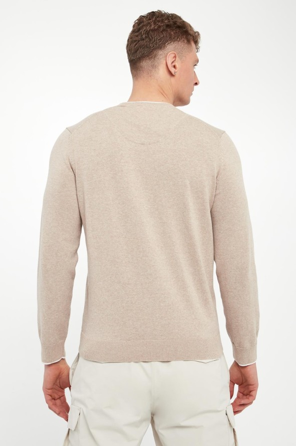 Sweter męski z logo AERONAUTICA MILITARE