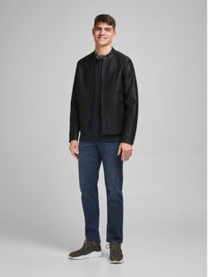 Jack & Jones Kurtka z imitacji skóry 12182461 Czarny Regular Fit