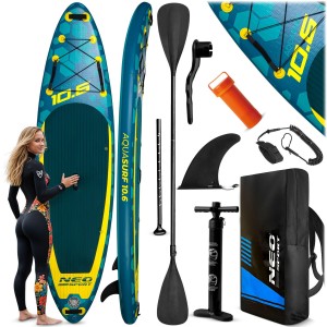 Deska Sup do pływania Neo-sport Aquasurf pompowana Stand Up Paddle 320cm zestaw