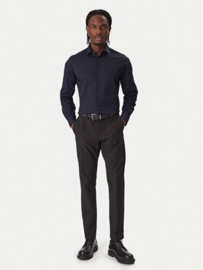 Calvin Klein Koszula Essential LV019EU001 Granatowy Regular Fit