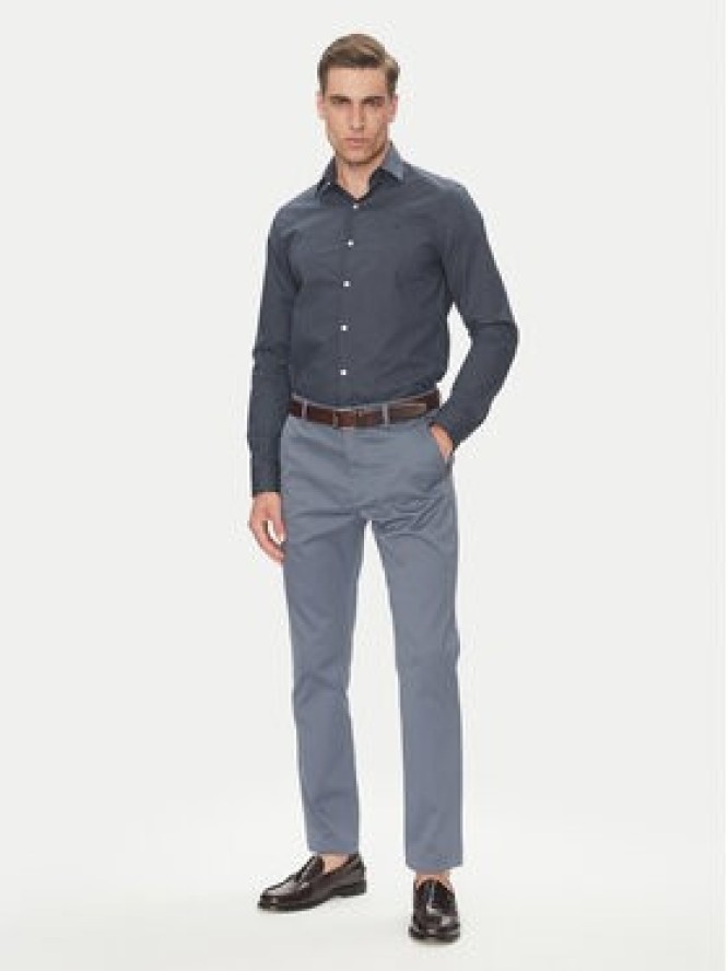 Calvin Klein Chinosy LV040EM633 Szary Slim Fit