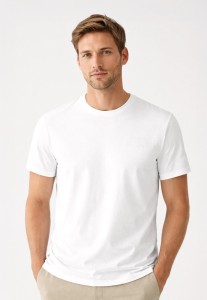 Bawełniany t-shirt, Comfort Fit, T-INDU