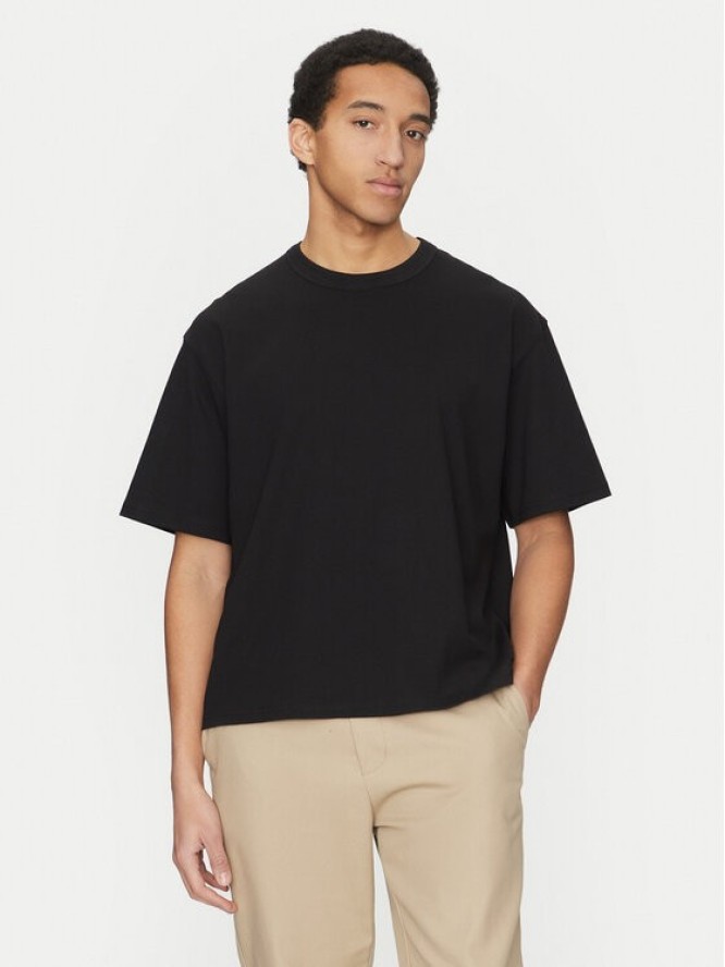 Jack & Jones T-Shirt Manchester 12275656 Czarny Cropped Fit
