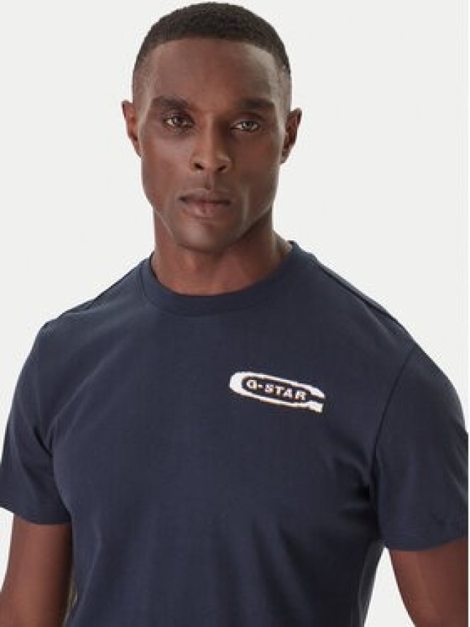 G-Star Raw T-Shirt Back Gr Arch D26047-C336 Czarny Regular Fit