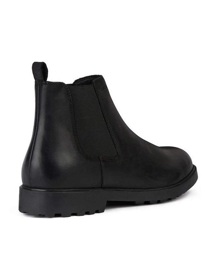 Geox Skórzane sztyblety "Rhadalf" w kolorze czarnym rozmiar: 41