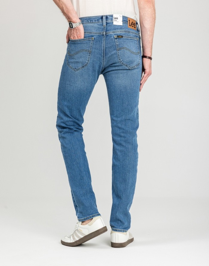 MĘSKIE SPODNIE LEE RIDER RUGGED BLUES 112378736