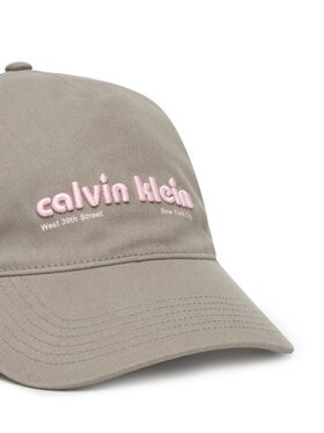 Calvin Klein Czapka z daszkiem Small Monogram LV04G5061G Szary