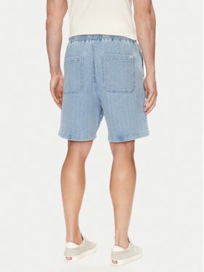 Mustang Szorty jeansowe Prague 1016652 Niebieski Loose Fit