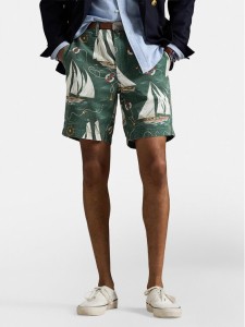 Polo Ralph Lauren Szorty materiałowe 710972102001 Zielony Regular Fit