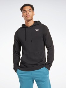 Reebok Bluza Identity Logo HA9273 Czarny Regular Fit