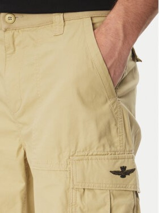 Aeronautica Militare Szorty materiałowe 251BE250CT3501 Beżowy Regular Fit