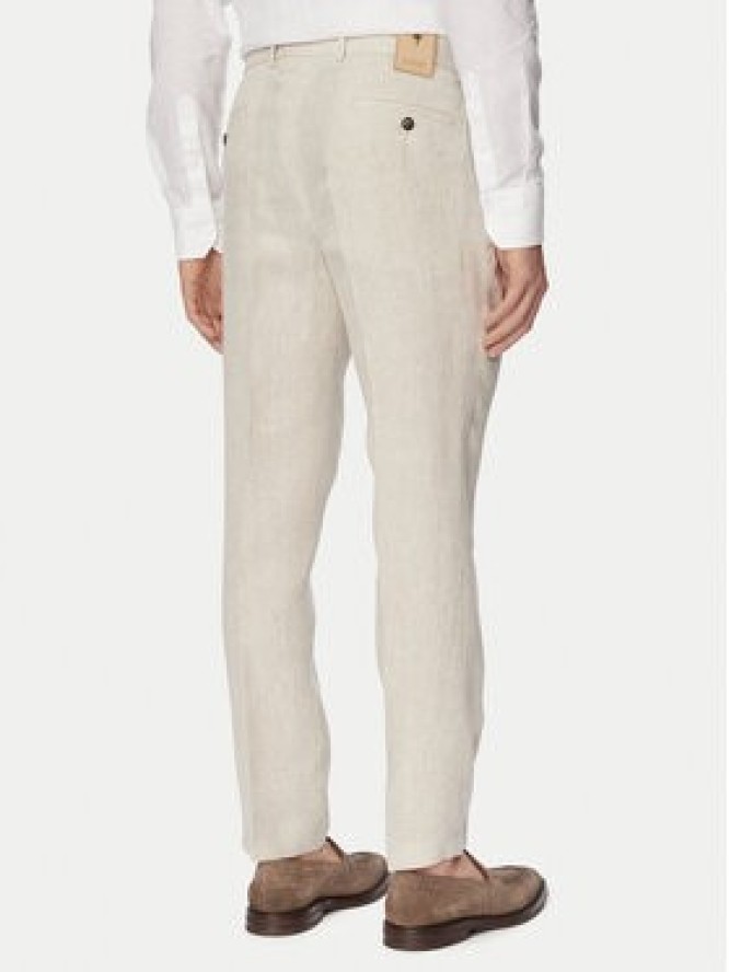 JOOP! Spodnie garniturowe Hank 30102982 Beżowy jasny Slim Fit