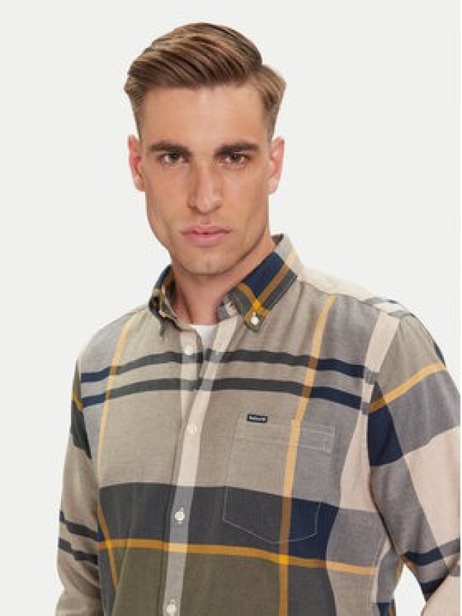 Barbour Koszula Dunoon MSH4980TN16 Zielony Regular Fit
