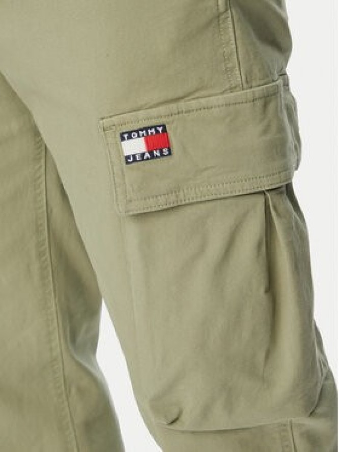 Tommy Jeans Spodnie cargo Otis Co DM0DM22403 Zielony Regular Fit