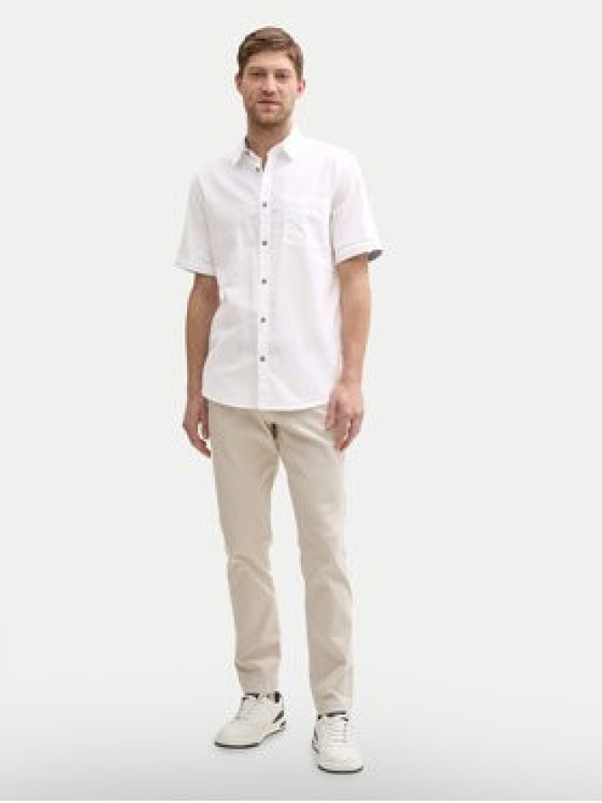 Tom Tailor Koszula 1045098 Biały Regular Fit