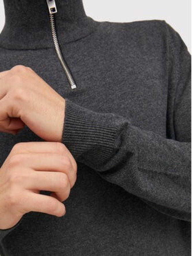 Jack & Jones Sweter Emil 12189339 Szary Regular Fit