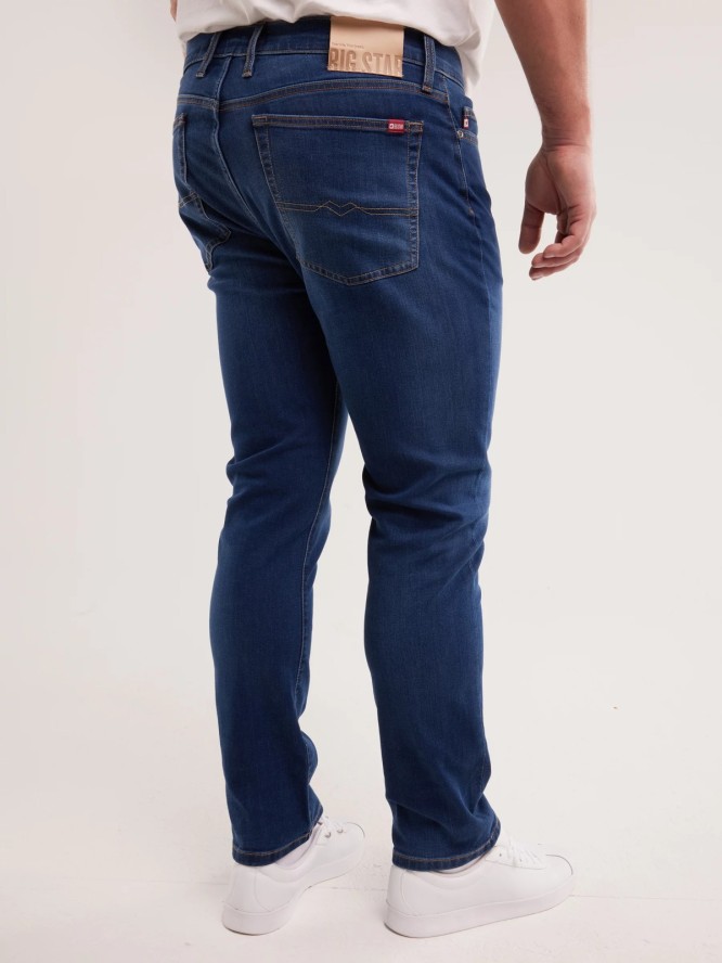 Jeansy męskie dopasowane granatowe Terry 499
