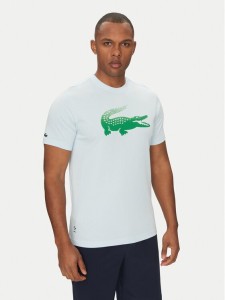 Lacoste T-Shirt TH8970 Błękitny Regular Fit