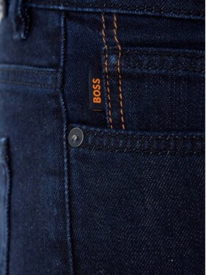 BOSS Jeansy Delaware 50471017 Granatowy Slim Fit