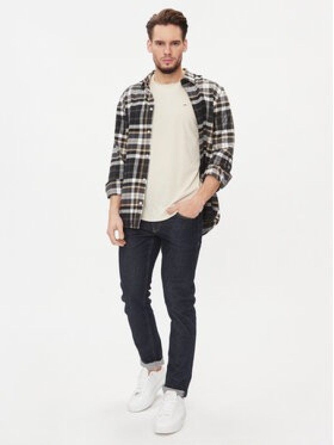 Tommy Jeans T-Shirt Jaspe DM0DM09586 Beżowy Slim Fit