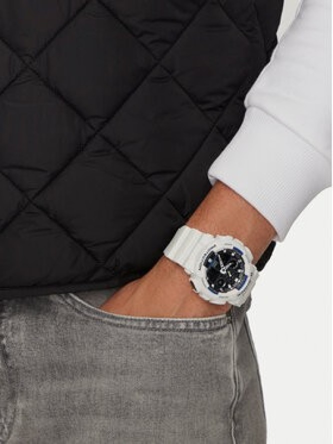 G-Shock Zegarek GA-100B-7AER Biały