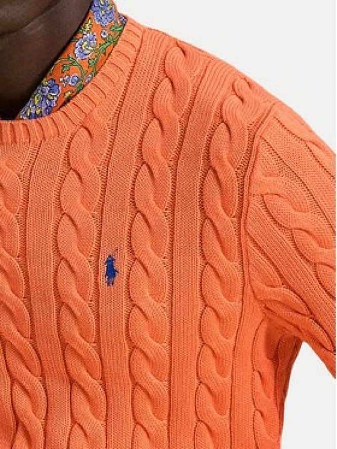 Polo Ralph Lauren Sweter 710775885529 Pomarańczowy ciemny Regular Fit