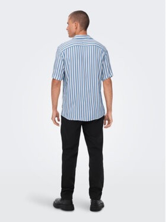 Only & Sons Koszula 22013267 Niebieski Regular Fit