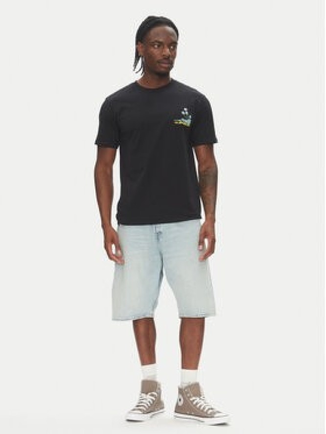 Quiksilver T-Shirt Palm Lines Ss EQYZT08057 Czarny Regular Fit