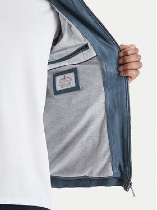 Milestone Kurtka skórzana Rivoli 612205 60785 Niebieski Regular Fit